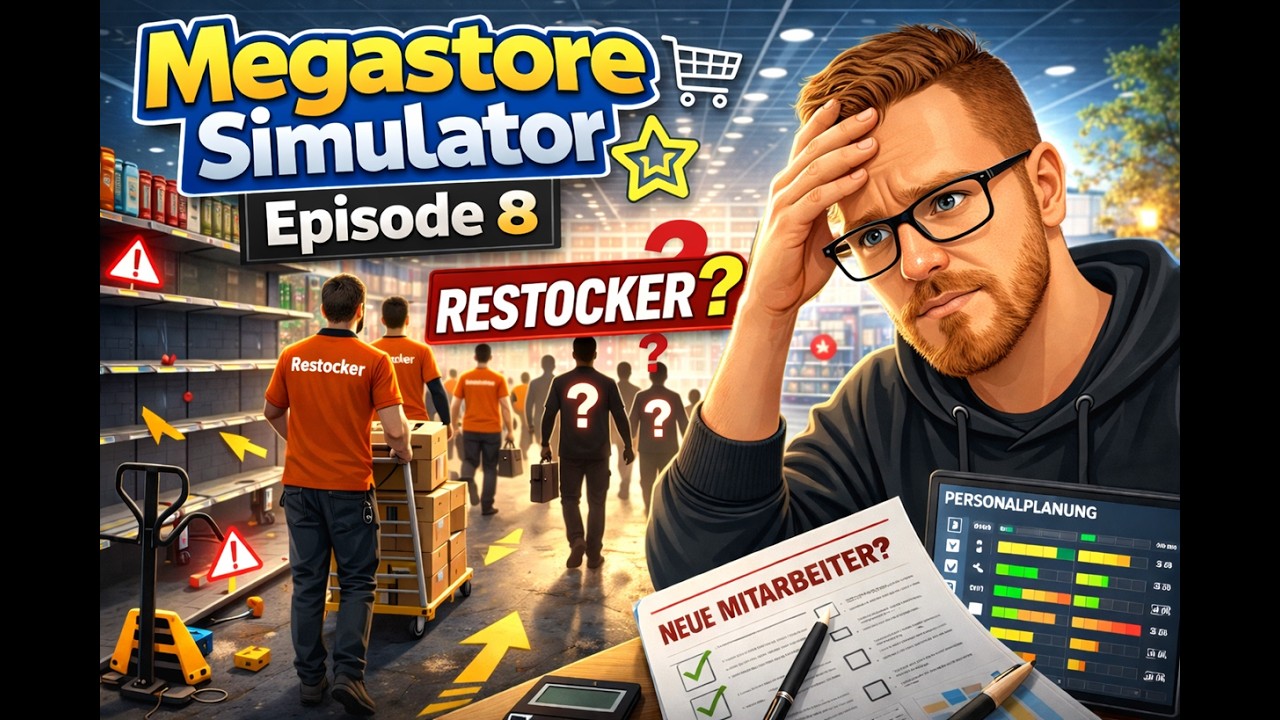 Megastore Simulator – Personalproblem im Megastore! Wir brauchen mehr Restocker 😱 (Deutsch) #08
