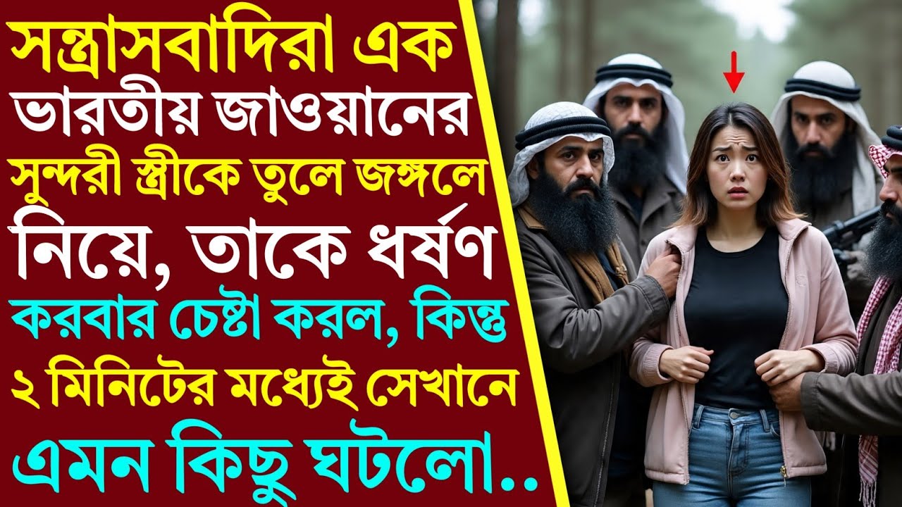 সন্ত্রাসবাদীরা এক ভারতীয় জওয়ানের সুন্দরী স্ত্রীকে তুলে জঙ্গলে নিয়ে অশ্লীলতা করছিল। কিন্তু এরপর সে