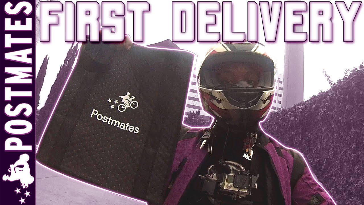 First Delivery for Postmates on Scooter (Delivery Service App)