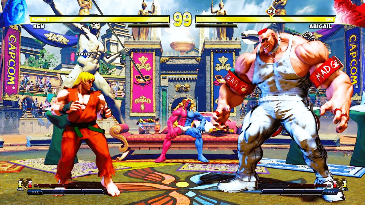 Ken vs Abigail (Hardest) Street Fighter 5.