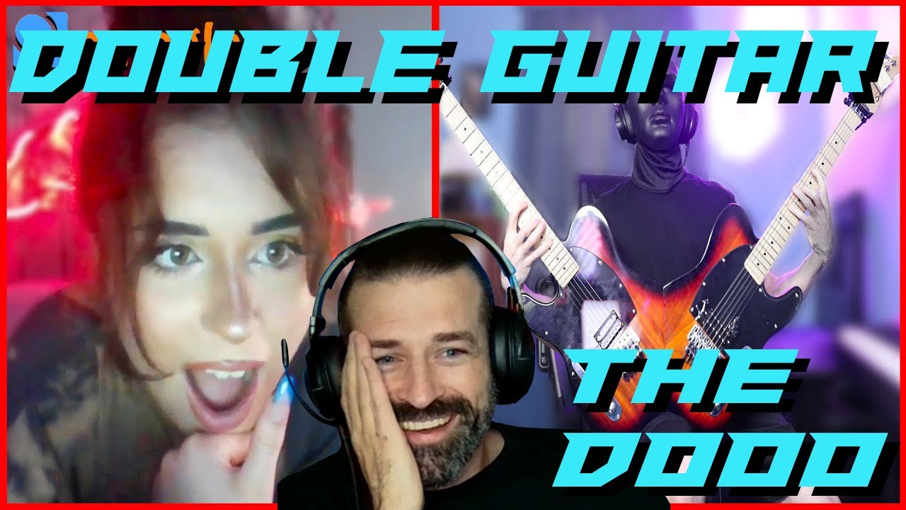 Gamer SEES DOUBLE with TheDooo || Guitarist AMAZES Strangers on Omegle with a DOUBLE GUITAR Reaction