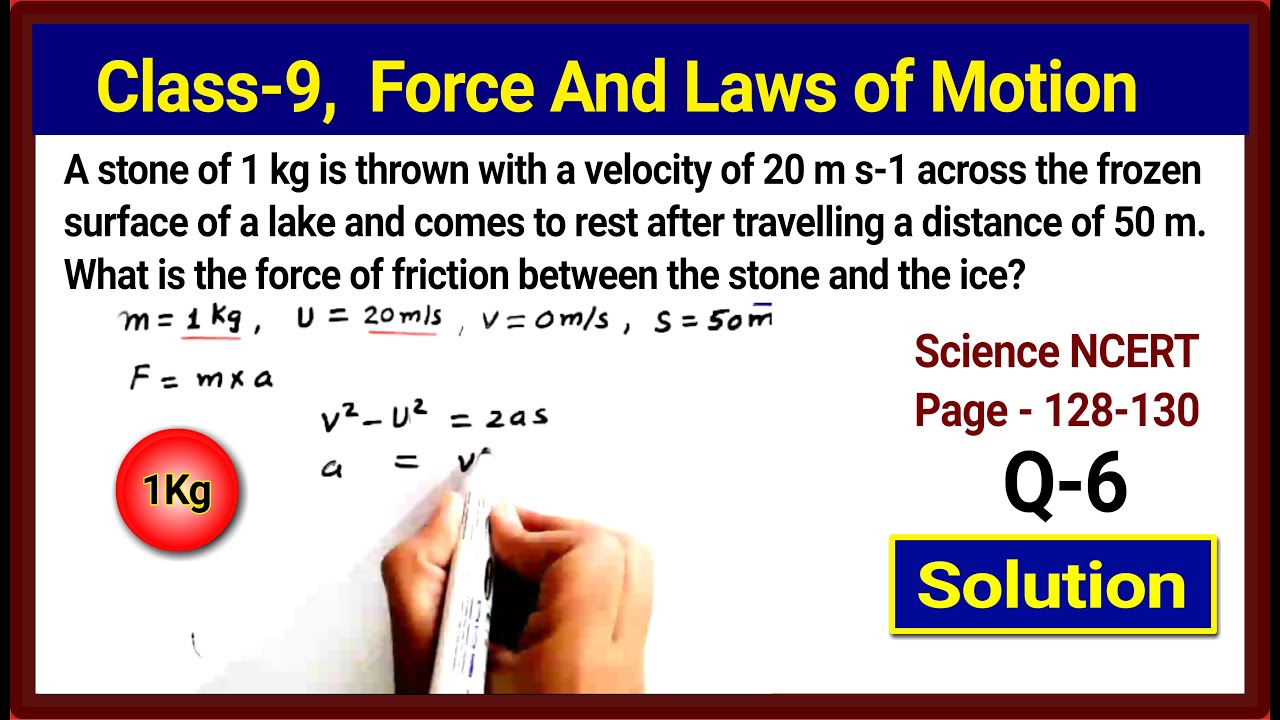 Class 9 Physics | stone of 1kg is thrown with a velocity of 20m/s | NCERT Page 128-130 Q 6