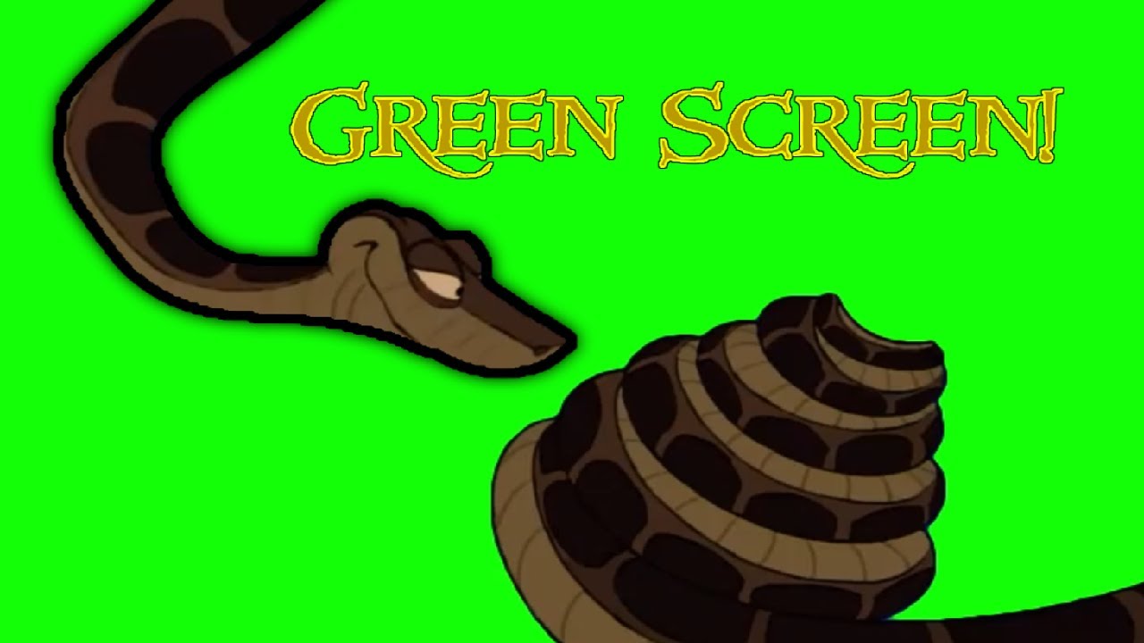 Kaa GREEN SCREEN || Kaa and Mowgli's first encounter full green screen! (DOWNLOAD IN COMMENTS.)