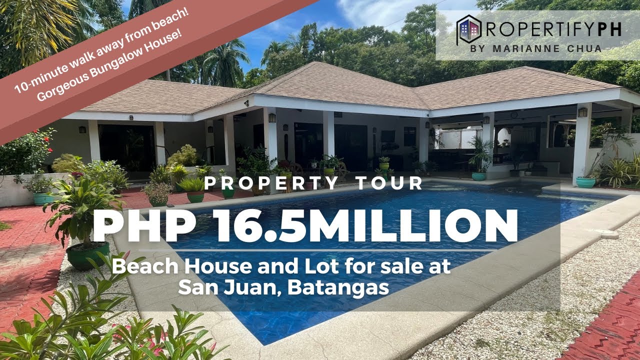 10-MIN WALK TO BEACH! Beach House and Lot for Sale at San Juan, Batangas (Property Tour Ep. 1)