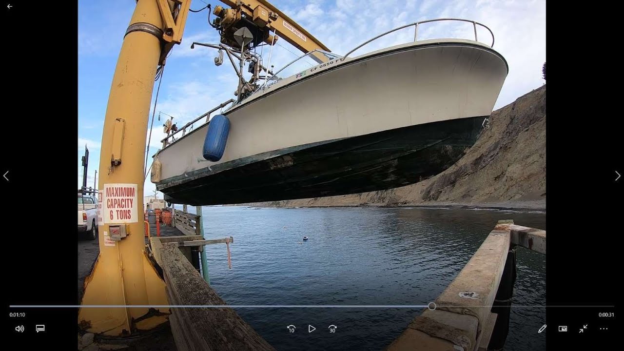 Launching Skipjack 24 at Point Arena