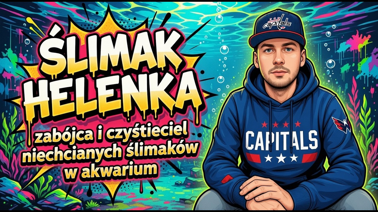 Ślimak HELENKA zabójca i czyściciel niechcianych ślimaków w akwarium