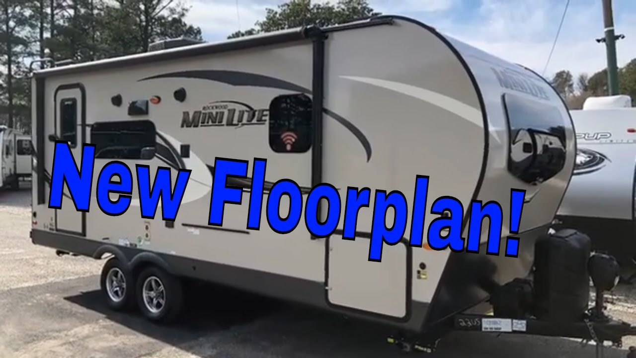 New 2020 Forest River Rockwood Mini-Lite 2205S Travel Trailer Dodd RV Show Tour Walkthrough Queen