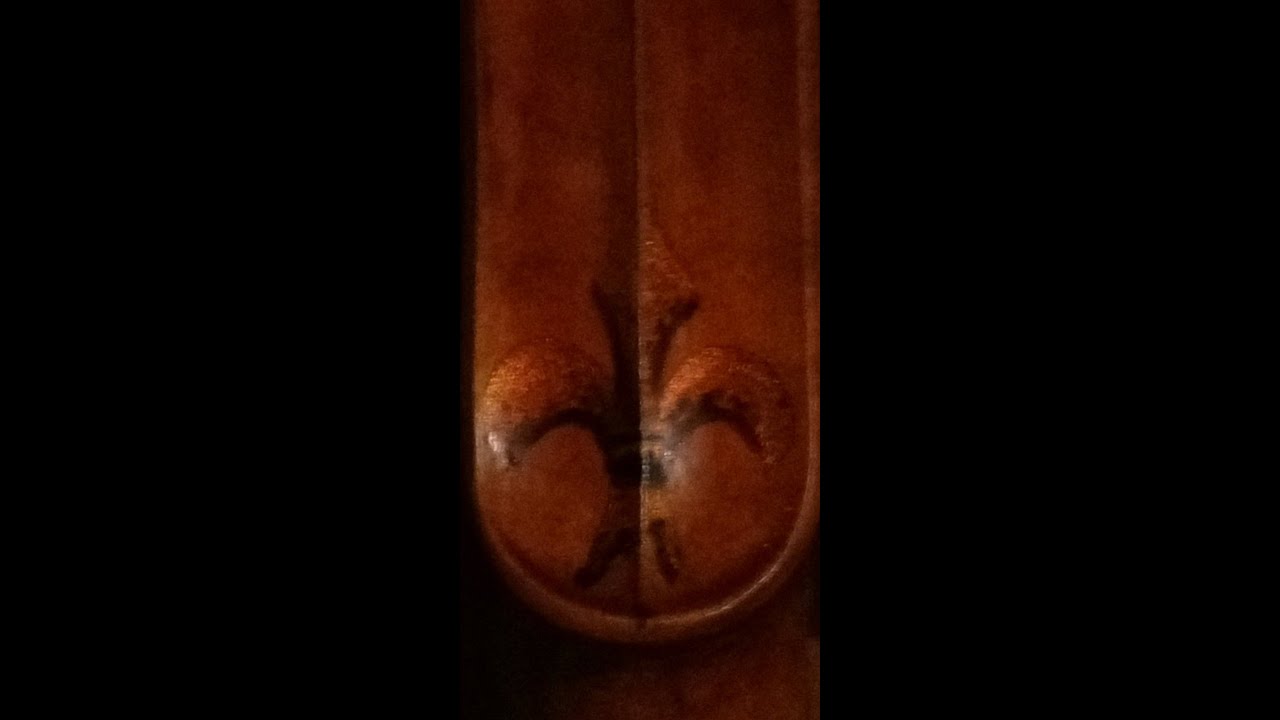 Beautiful handpainted studio violin 'Fleur De Lis'