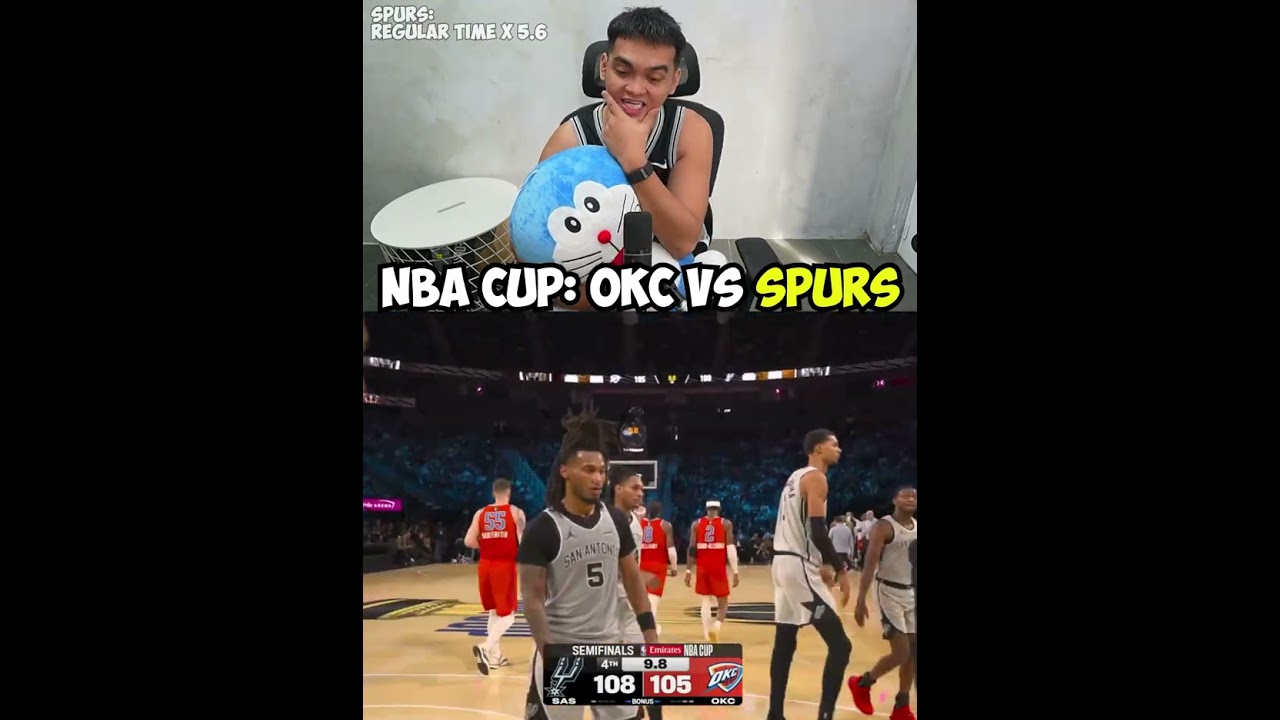 NBA CUP Semi Finals: OKC vs Spurs Reaction Video #nba #spurs #patriciobosspaldo