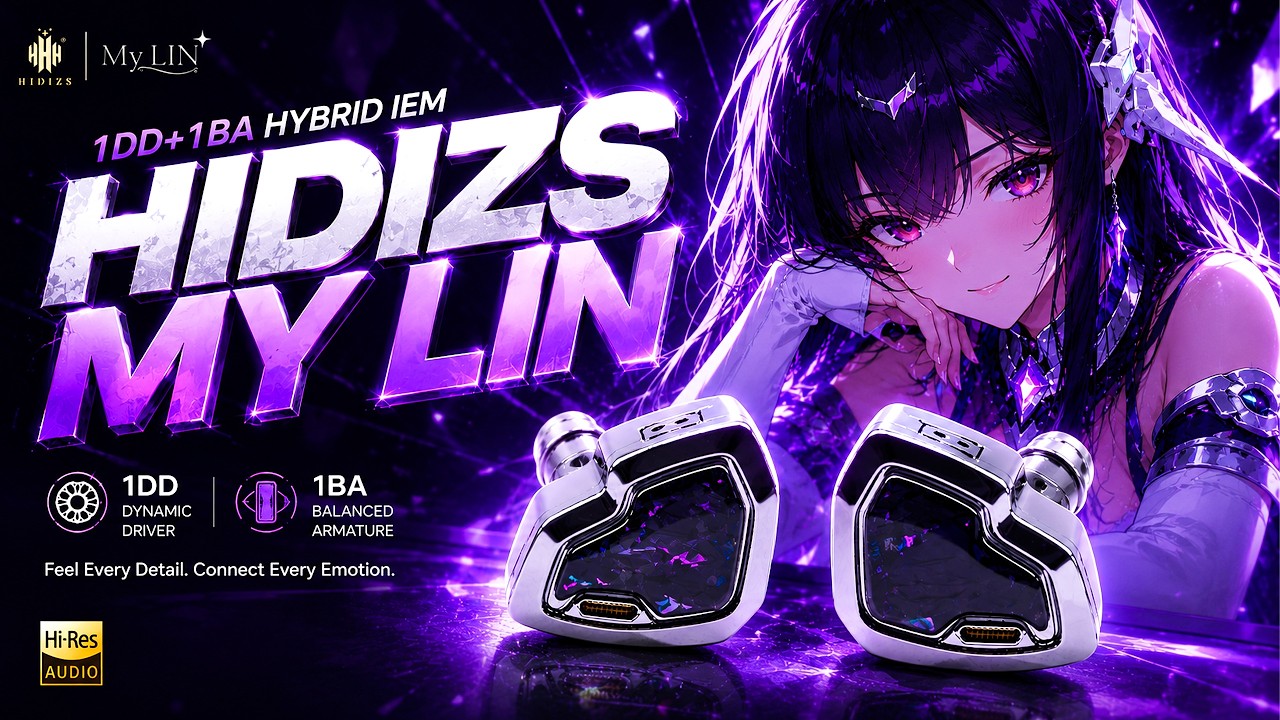 HIDIZS MY LIN: ГИБРИДНЫЕ IEM ДЛЯ ОЧЕНЬ КОМФОРТНОГО ПРОСЛУШИВАНИЯ!