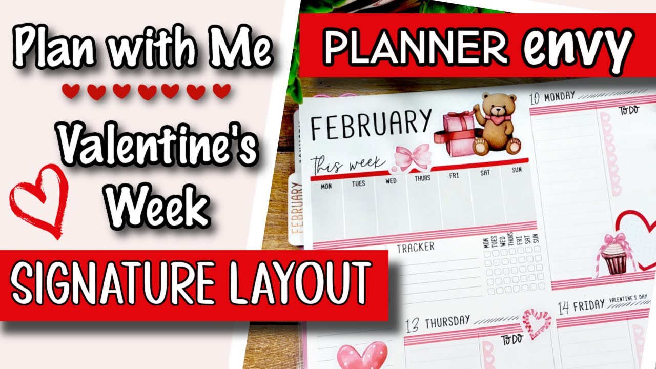 💖 Plan with Me | Valentine’s Week in My Planner Envy Signature Layout! 💕✨