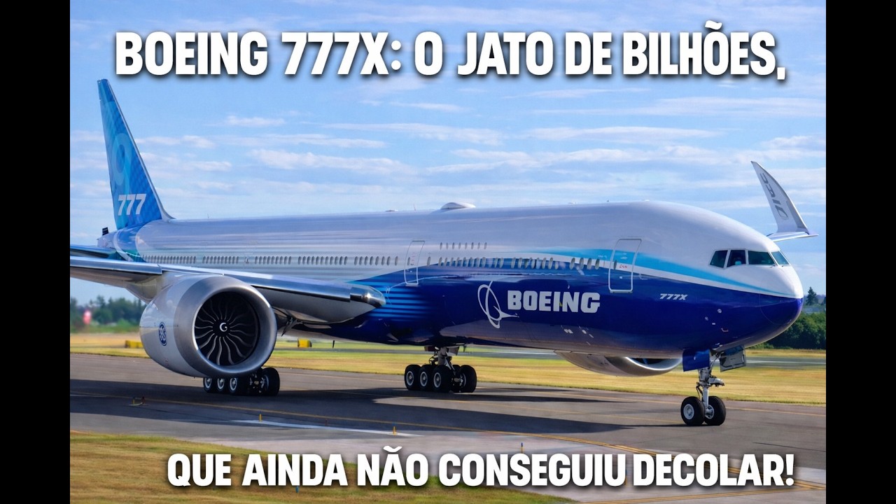 BOEING 777X - O Jato de BILHÕES que ainda não conseguiu decolar!