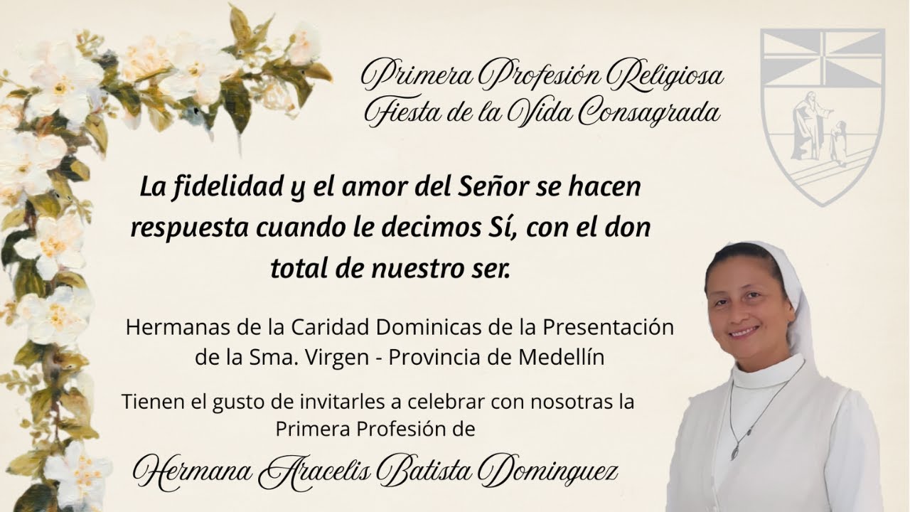 Celebración Eucarística - Profesión Religiosa. H. Aracelis Batista Domínguez