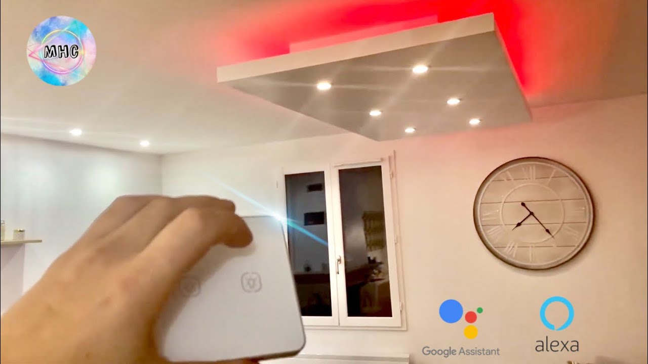 Interrupteur connecté sans neutre Google Home (sans fil zigbee)