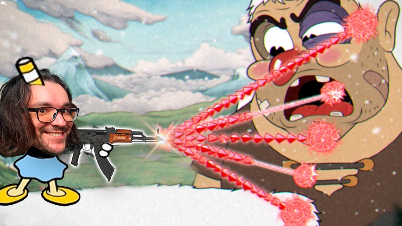 A DLC de Cuphead com uma METRALHADORA É INSANO!
