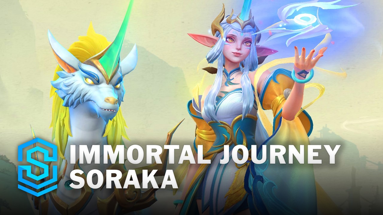 Immortal Journey Soraka Wild Rift Skin Spotlight