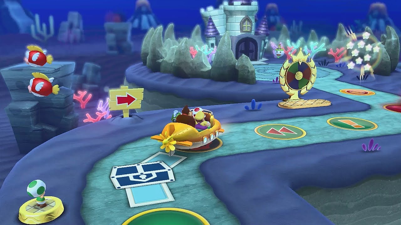 Mario Party 10 Mario Party #1006 Toad vs Spike vs DK vs Wario Whimsical Waters Master Difficulty