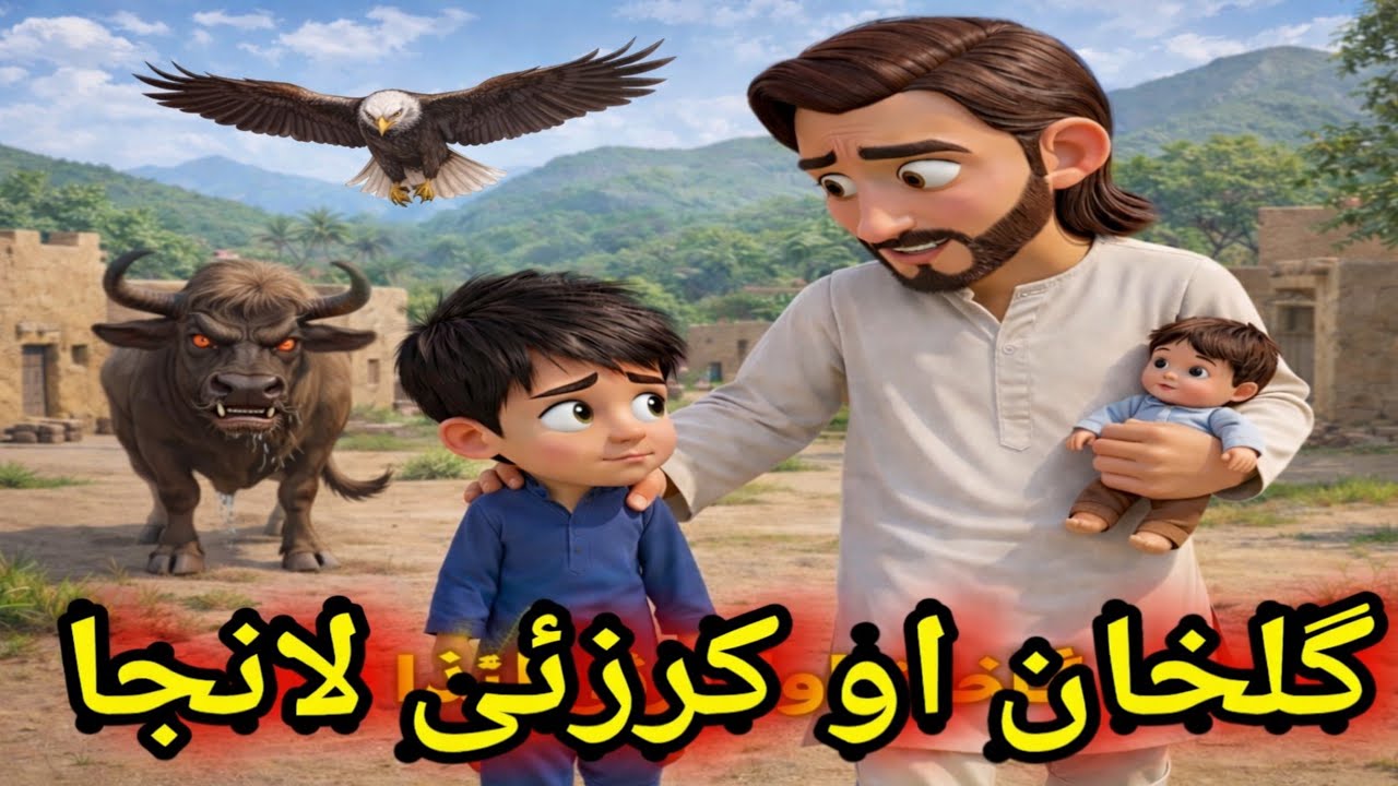 Gulkhan aw karzai Lanja - گلخان او کرزئی لانجا _ Poshto cartoon story 
