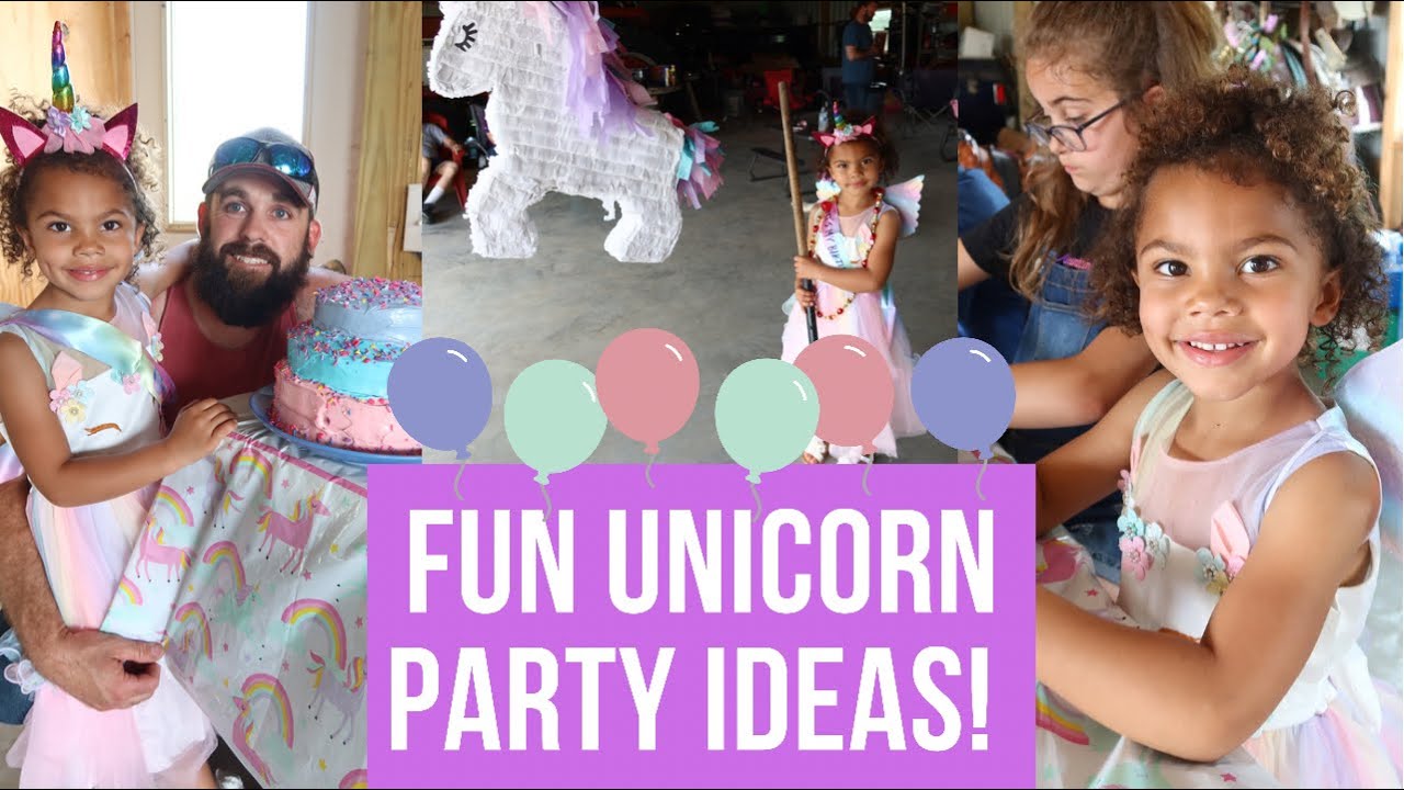 UNICORN THEMED BIRTHDAY PARTY!! 💕🦄 || Unicorn Party Games, Activities + Decor