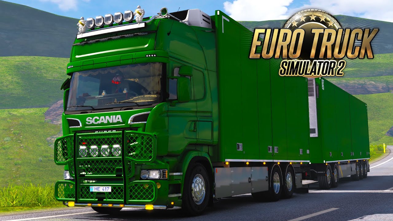 ETS2 | Scania R580 V8 RJL Tandem Ekeri Trailer By Kast [1.39] | ProMods 2.51