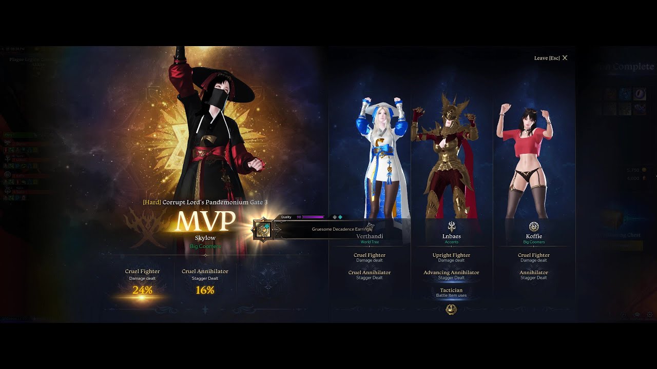 Lost Ark 2024 Surge Blade Rework 1610 G3 HM Akkan 24% MVP