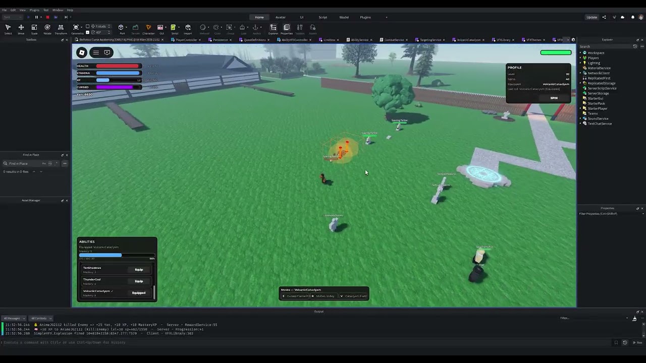 Volcanic VFX Testing
