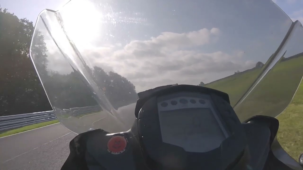 Oulton Park 1-55.5 on KTM RC390 only 42bhp on a good day! Mike Spike Edwards Supermono motorcycle
