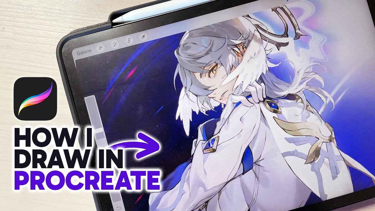 Sketch, Lineart, Color in Procreate✨My Full Drawing Process! [Digital Art Speedpaint]