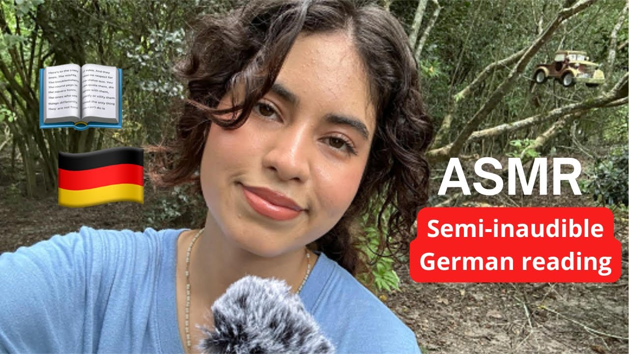 ASMR Semi-inaudible German Reading as a non-german speaker for study, background or work 💆💫