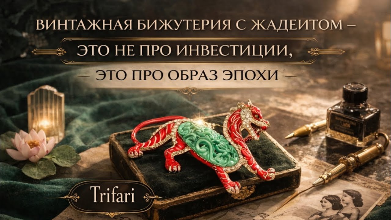 Жадеит — не про инвестиции, а про эпоху. Как стиль, мода и вкус вошли в бижутерию. Giuliano Fratti. 