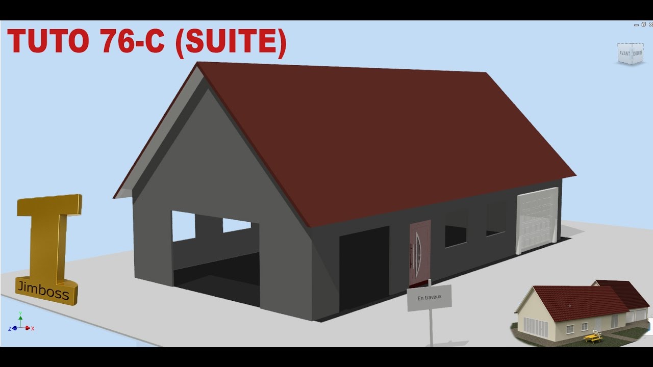 Tuto-76-C Autodesk  Inventor Modéliser une maison  (Débutant)