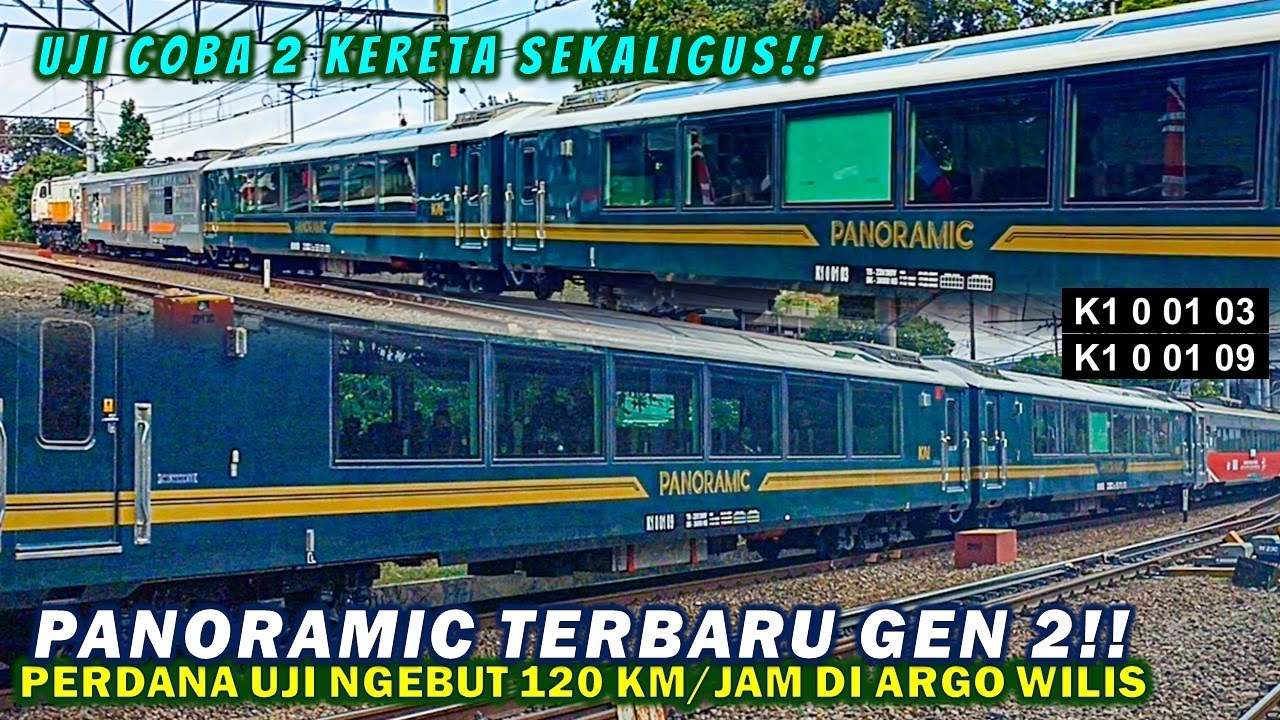 KERETA PANORAMIC GEN 2 TERBARU BISA LARI 120 KM/JAM!! Ujicoba Argo Wilis Panoramic Surabaya Bandung