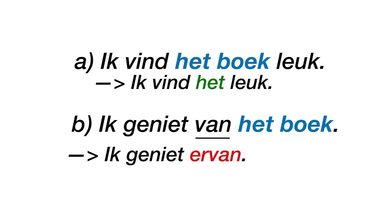The use of ER and preposition in Dutch - Er + prepositie - Learn intermediate advanced Dutch