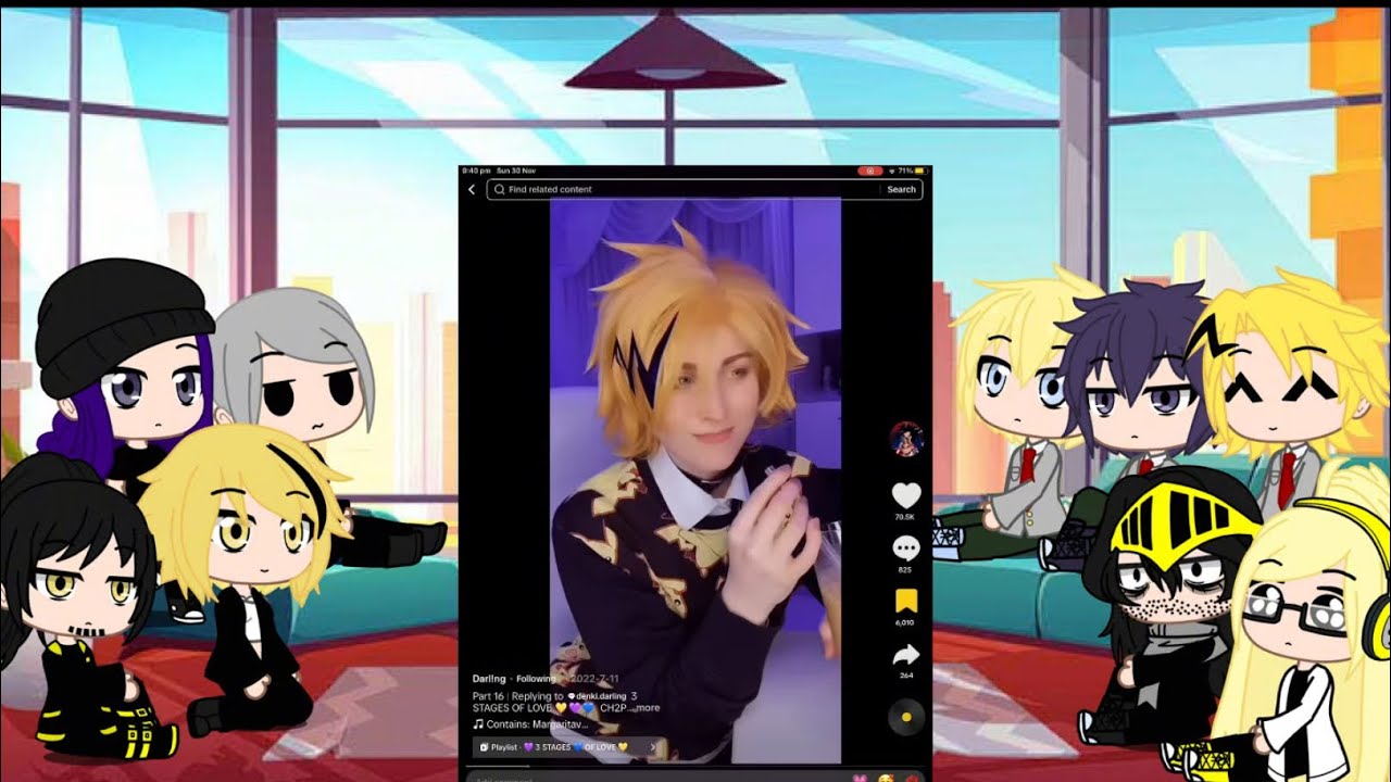 Denki shinsou and monamas parents/ guardians react to 3 stages of love part2