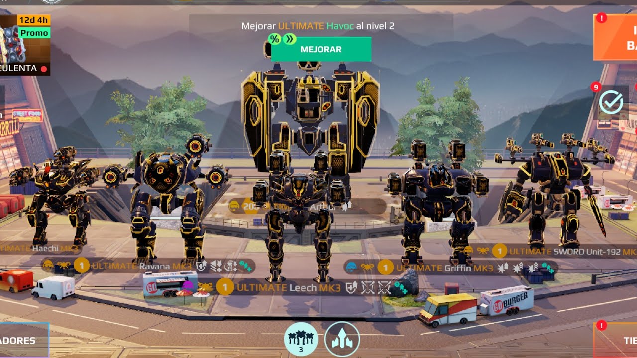 My UE Hangar Against Teth and Sword Lovers War Robots WR 