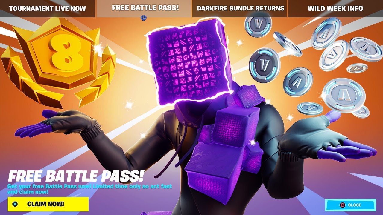 FREE BATTLE PASS for PLAYERS! (Fortnite Season 8)