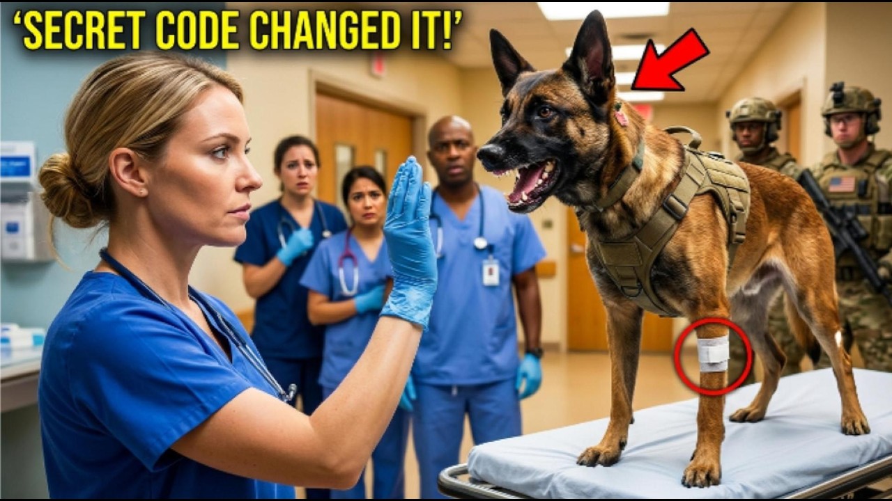 The Wounded K9 Tried to Bite Everyone—Then the Rookie Nurse Whispered the Code
