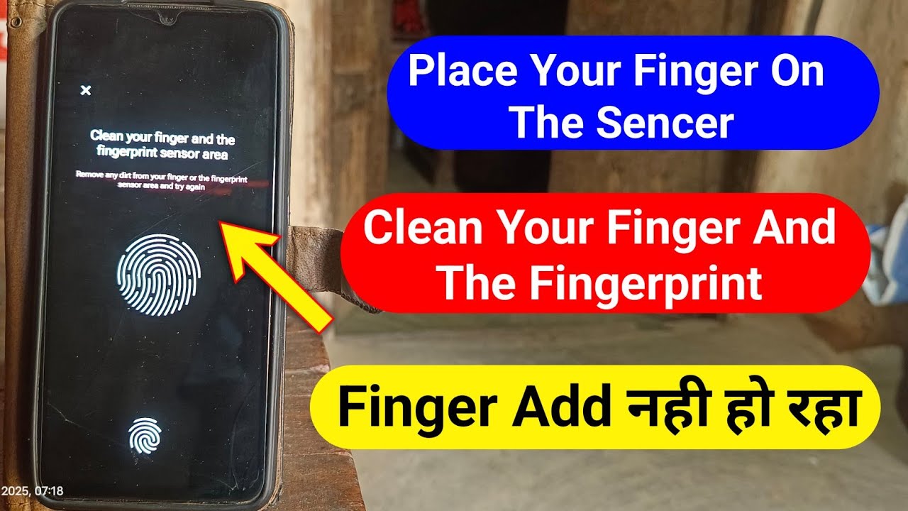 place your finger on the sensor area problem | clean your finger and the fingerprint problem