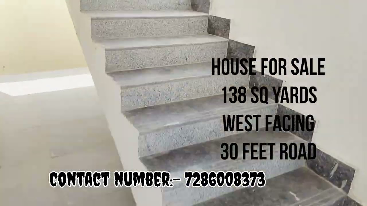 House for sale 138 sq yards west facing 30 feet road kismathpur Bandlaguda jagir 