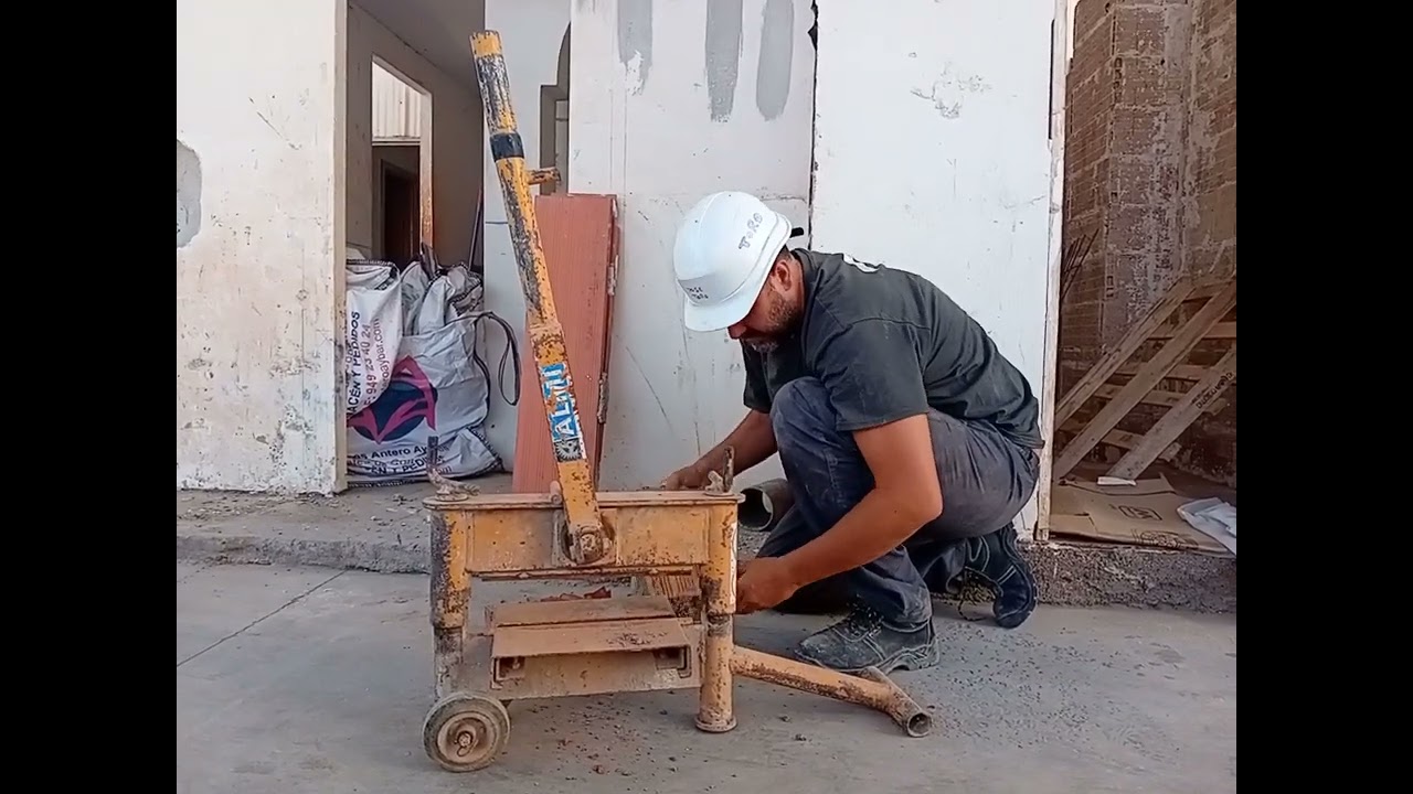 como manejar guillotina obra