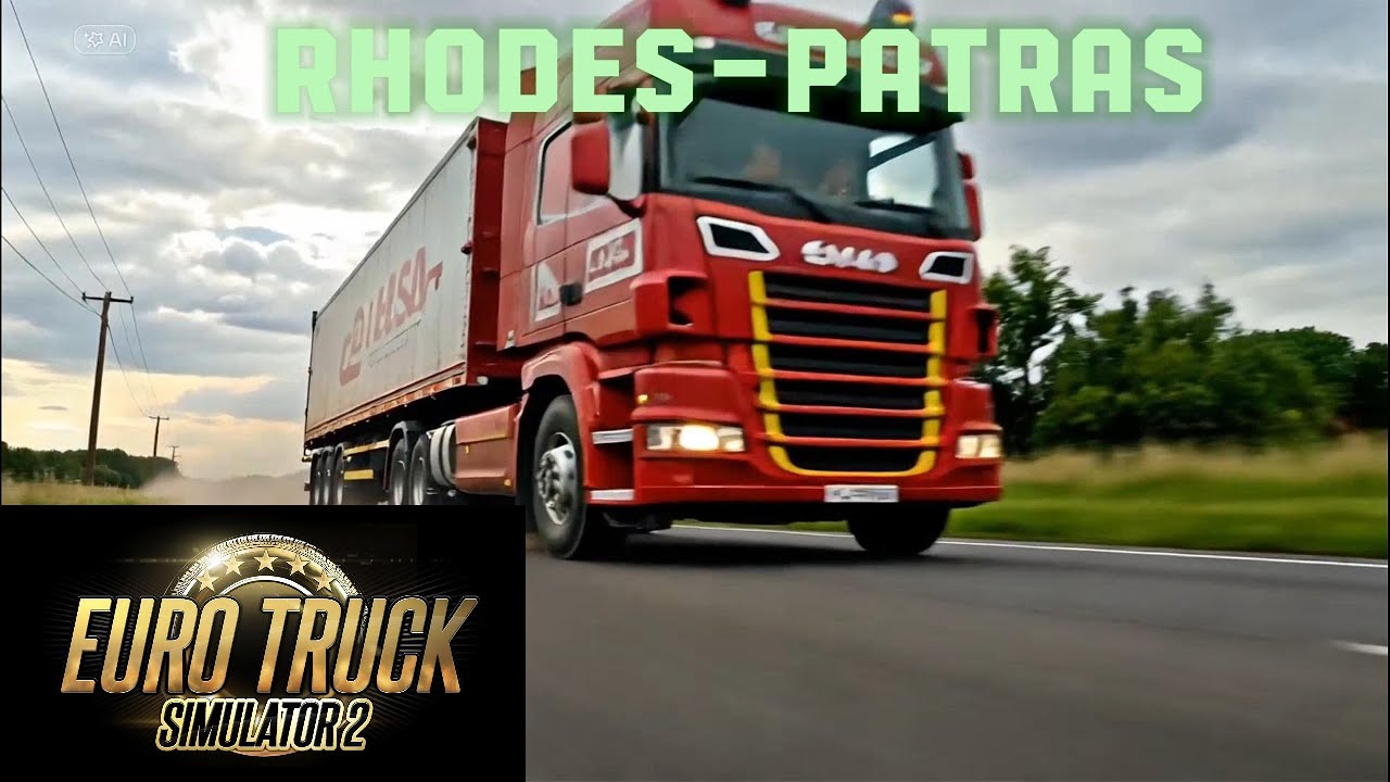 #eurotrucksimulator2 - Driving through the narrow roads of Greece