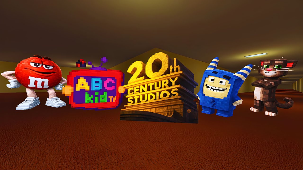 MINECRAFTIFIED NEXTBOTS CREW of 20th Century, RED M&M, Oddbods Pogo, Talking Tom & ABC l Garry's Mod