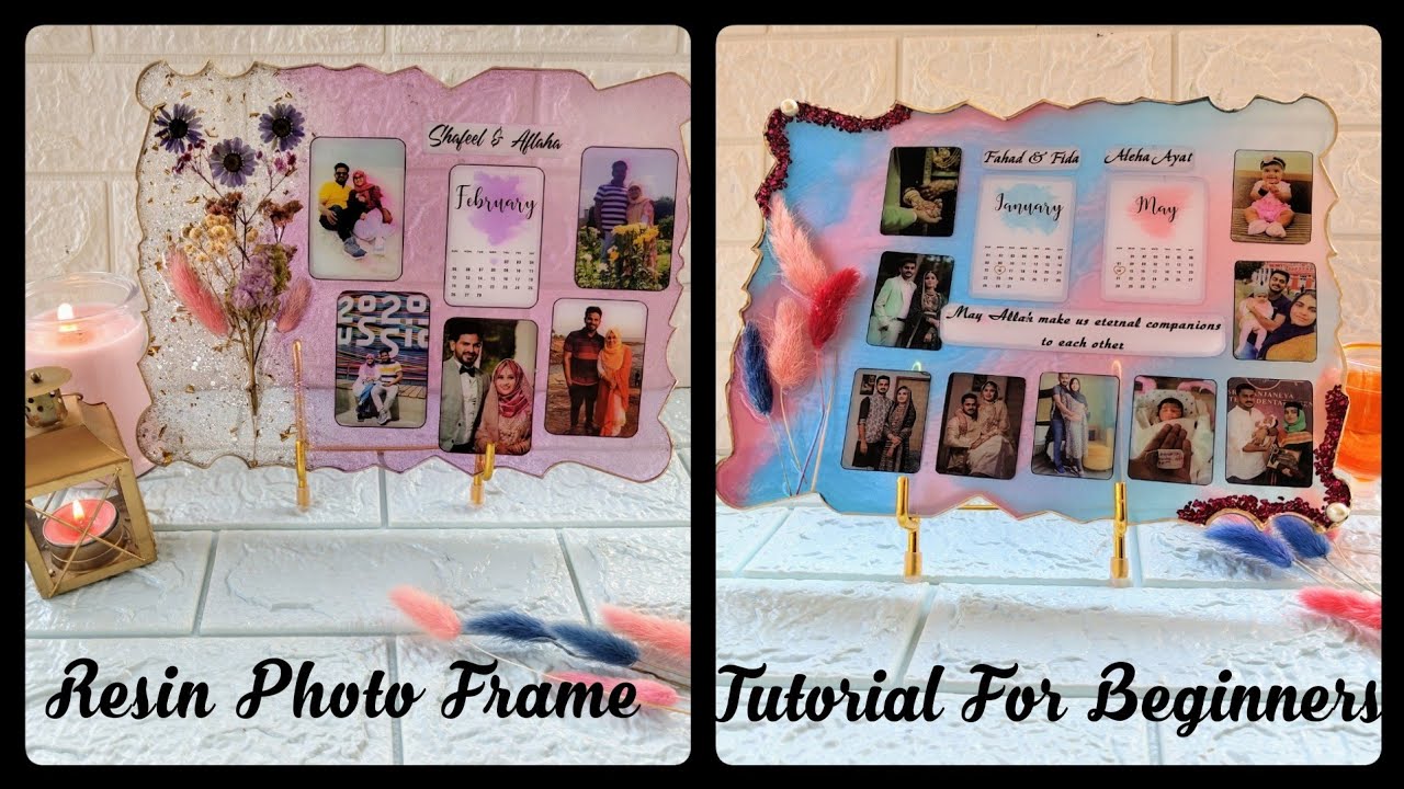 How to make a resin photo frame / Tutorial for beginners