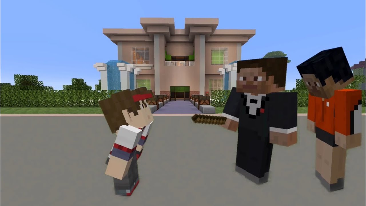 فلم ماين كرافت الاب الظالم 💔 !!