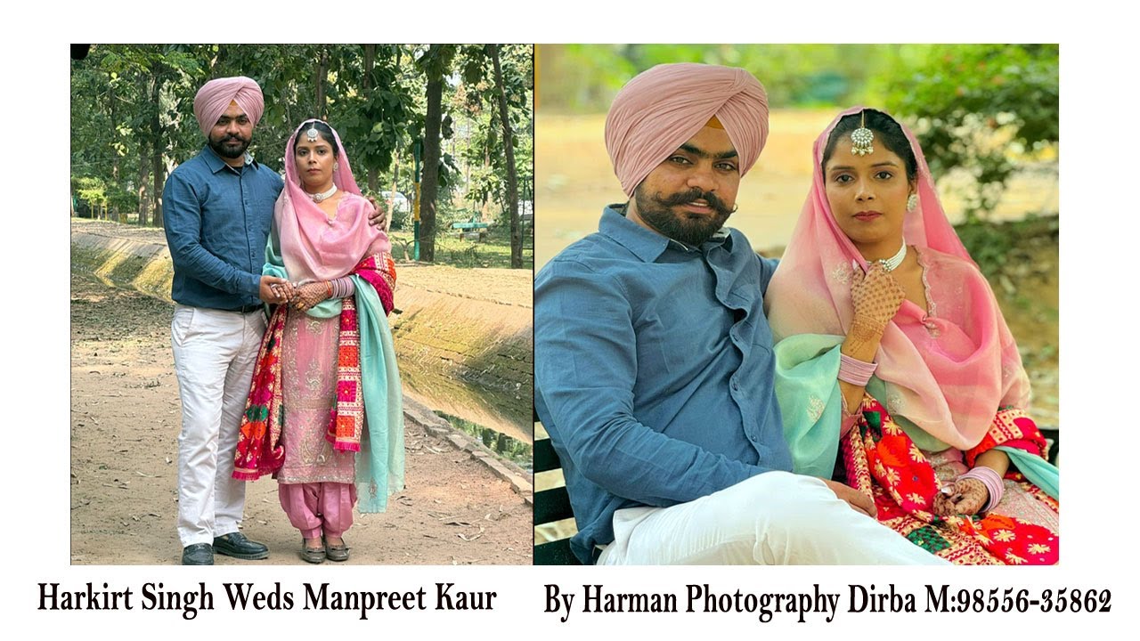 4k Live Wedding Ceremony Harkirt Singh Weds Manpreet Kaur  By Harman Photography Dirba M:98556-35862