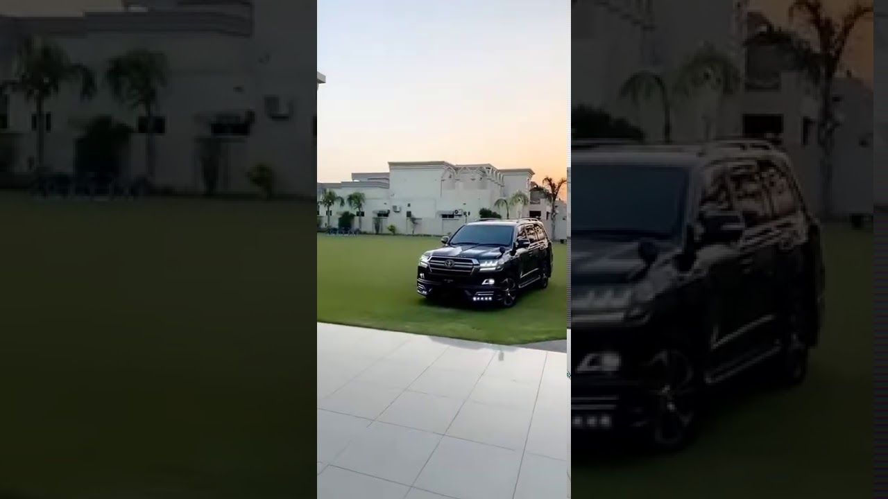 land cruiser V8 ZX  black beauty in house with modifications 💓😘