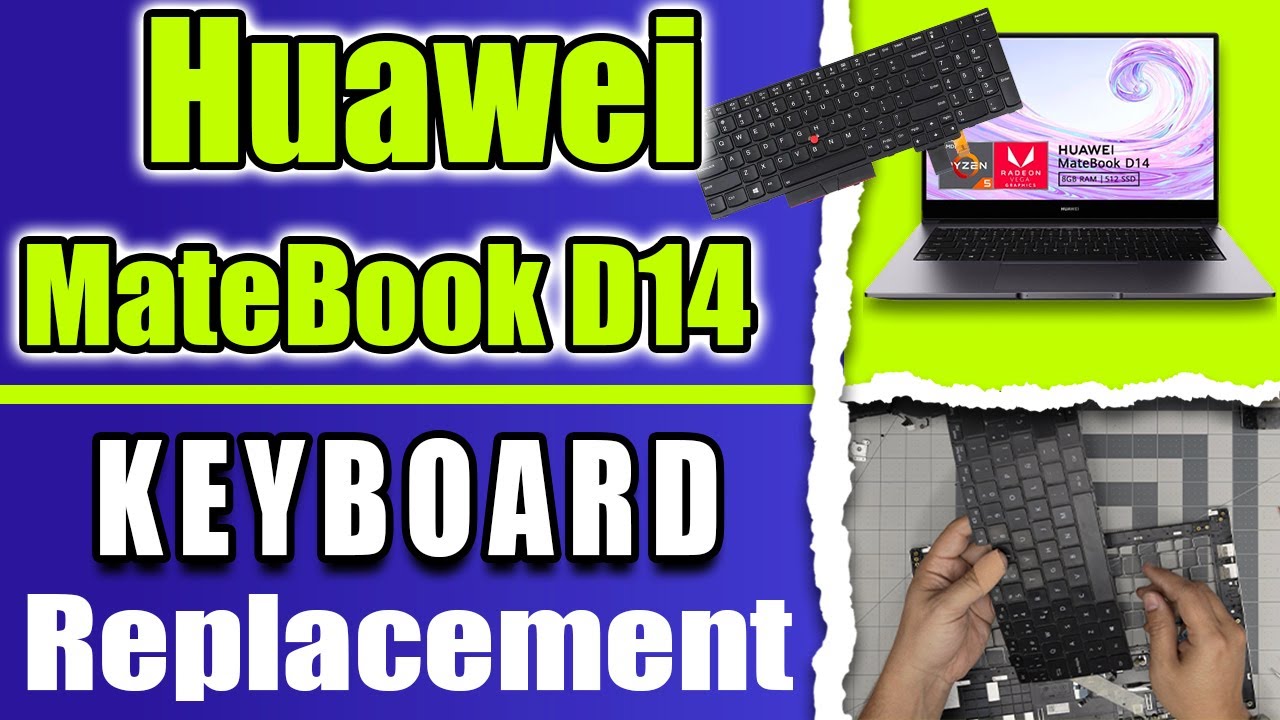 Как заменить клавиатуру на ноутбуке Huawei MateBook D14 NBL-WAQ9R | Полное руководство