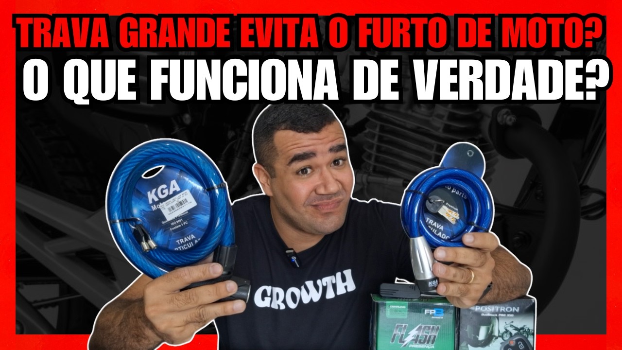 TAMANHO DE TRAVA IMPORTA? COMO EVITAR FURTO E ROUBO DE MOTOS ALARMES E TRAVAS QUE REALMENTE FUNCIONA