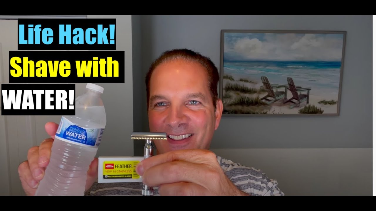 Life Hack - Can I Shave With Just Water? 4K