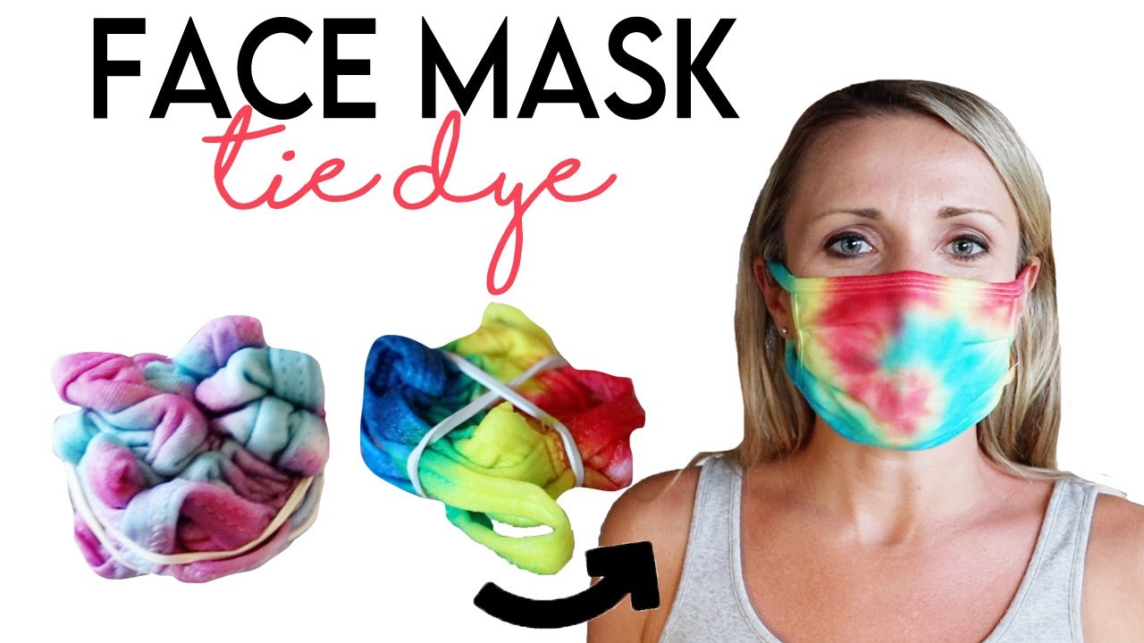 Tie Dye Face Mask Technique! DIY Crumple and Spiral Patterns